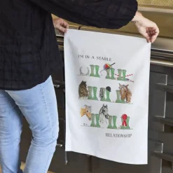 This Is Nessie Horse Lovers Welly Boot Tea Towel by