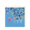 The Art File Hummingbird & Foliage Greeting Card by Sara Miller