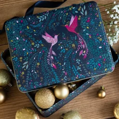Sara Miller London Hummingbird Paradise Deep Rectangular Tin