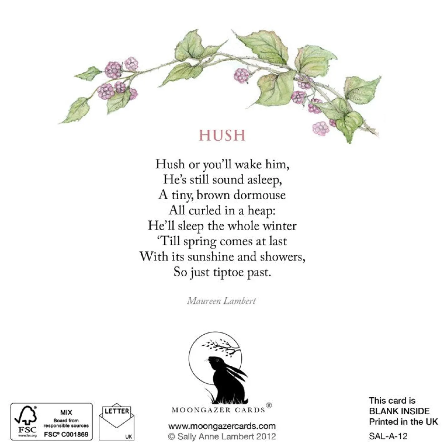 Moongazer Cards Hush Greeting Card
