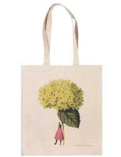 Laura Stoddart Hydrangea Annabelle Heavyweight Tote Bag
