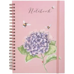 Wrendale Designs 'Hydrangea Bee' Large Spiral Bound Journal