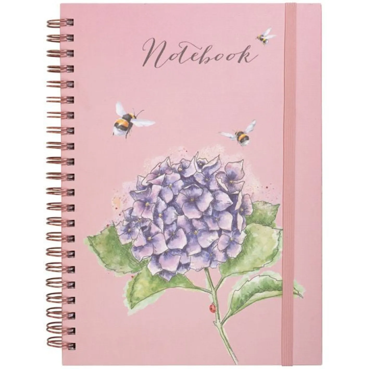 Wrendale Designs 'Hydrangea Bee' Large Spiral Bound Journal