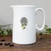 Toasted Crumpet Hydrangea Bone China Half Pint Jug