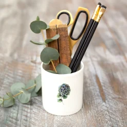 Toasted Crumpet Hydrangea Bone China Pot
