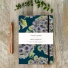 Toasted Crumpet Hydrangea Noir A5 Lined Notebook