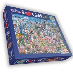All Jigsaw Puzzles I Love GB Too! by Mike Jupp 1000 piece Jigsaw