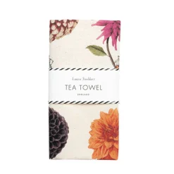 Laura Stoddart In Bloom Multi Dahlias Tea Towel