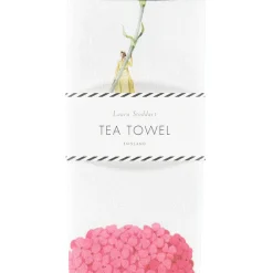 Laura Stoddart In Bloom Multi Flower Linen Union Tea Towel