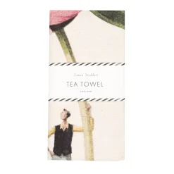 Laura Stoddart In Bloom Pink Peony Tea Towel