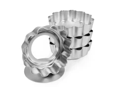 Silverwood 3 1/2 inch Mini Fluted Flans - Set of 4
