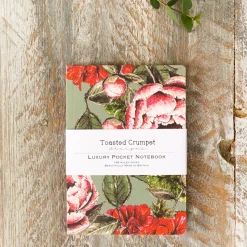 Toasted Crumpet In Full Bloom A6 Lined Pocket Notebook
