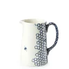 Burleigh Ink Blue Pollen Large Tankard Jug