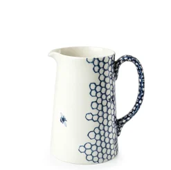 Burleigh Ink Blue Pollen Large Tankard Jug