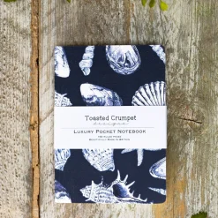 Toasted Crumpet Inky Shells (Noir) A6 Lined Pocket Notebook