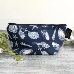 Toasted Crumpet Inky Shells (Noir) Small Makeup Bag