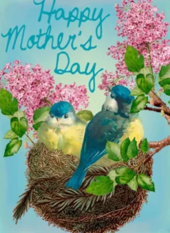 Madame Treacle In the Nest Mother's Day Card