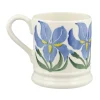 Emma Bridgewater Iris Hand-Stamped 1/2 Pint Mug