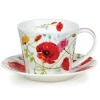 Dunoon Islay Wild Garden Poppy Cup & Saucer