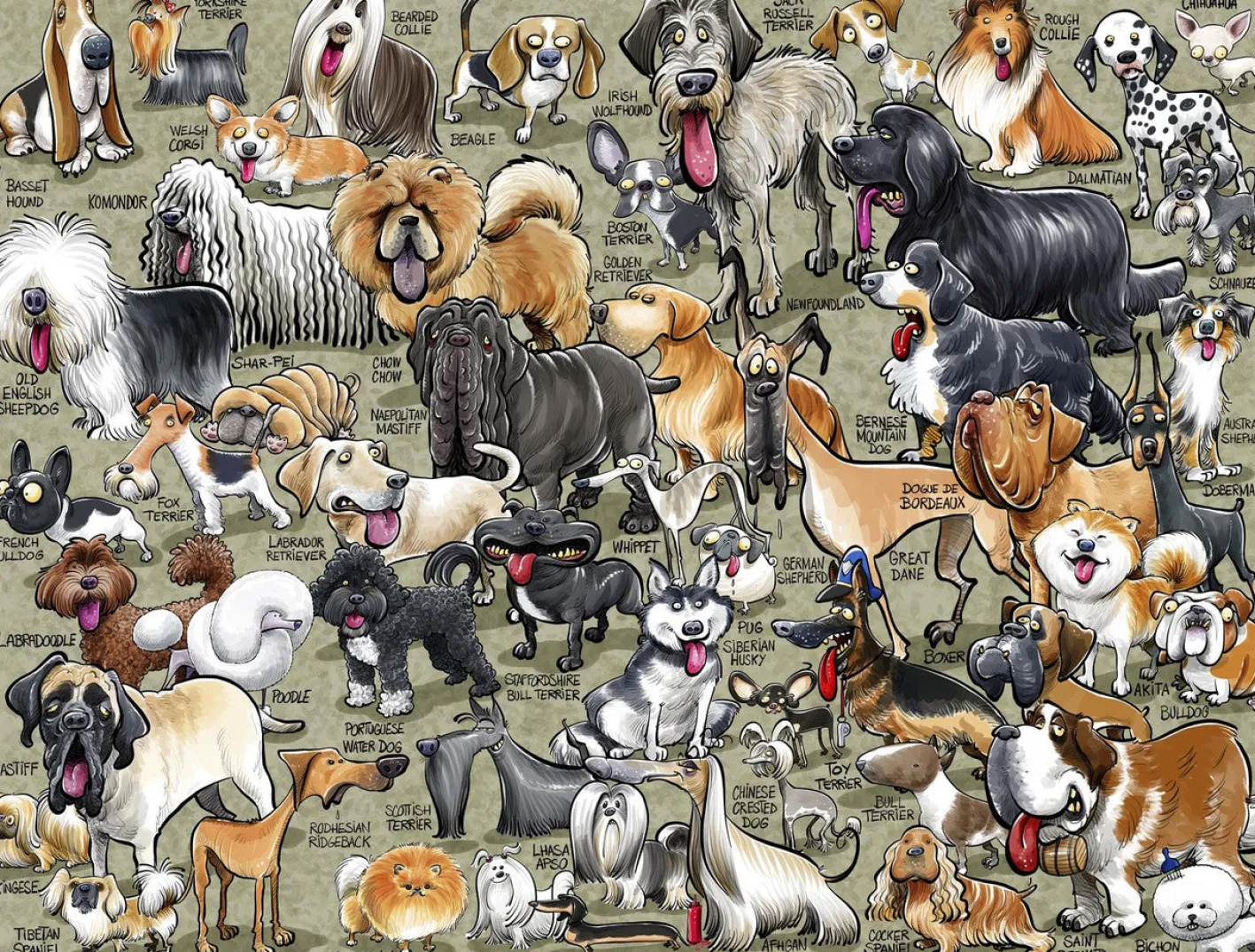 All Jigsaw Puzzles It's Just.....Dogs! 1000 Piece Jigsaw Puzzle