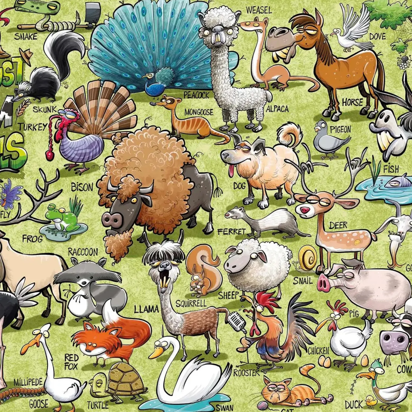 All Jigsaw Puzzles It's Just.....Farm Animals! 1000 Piece Jigsaw Puzzle