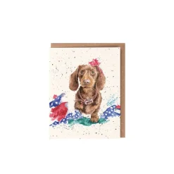 Wrendale Designs 'It Was The Cat' Dachshund Christmas Gift Enclosure Card