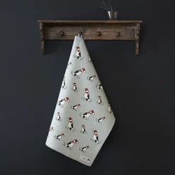 Sweet William Jack Russell Tea Towel