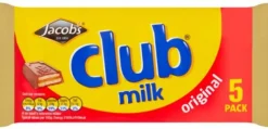 Tea & Biscuits Jacob's Club Milk Chocolate Biscuit Bars 5 pack