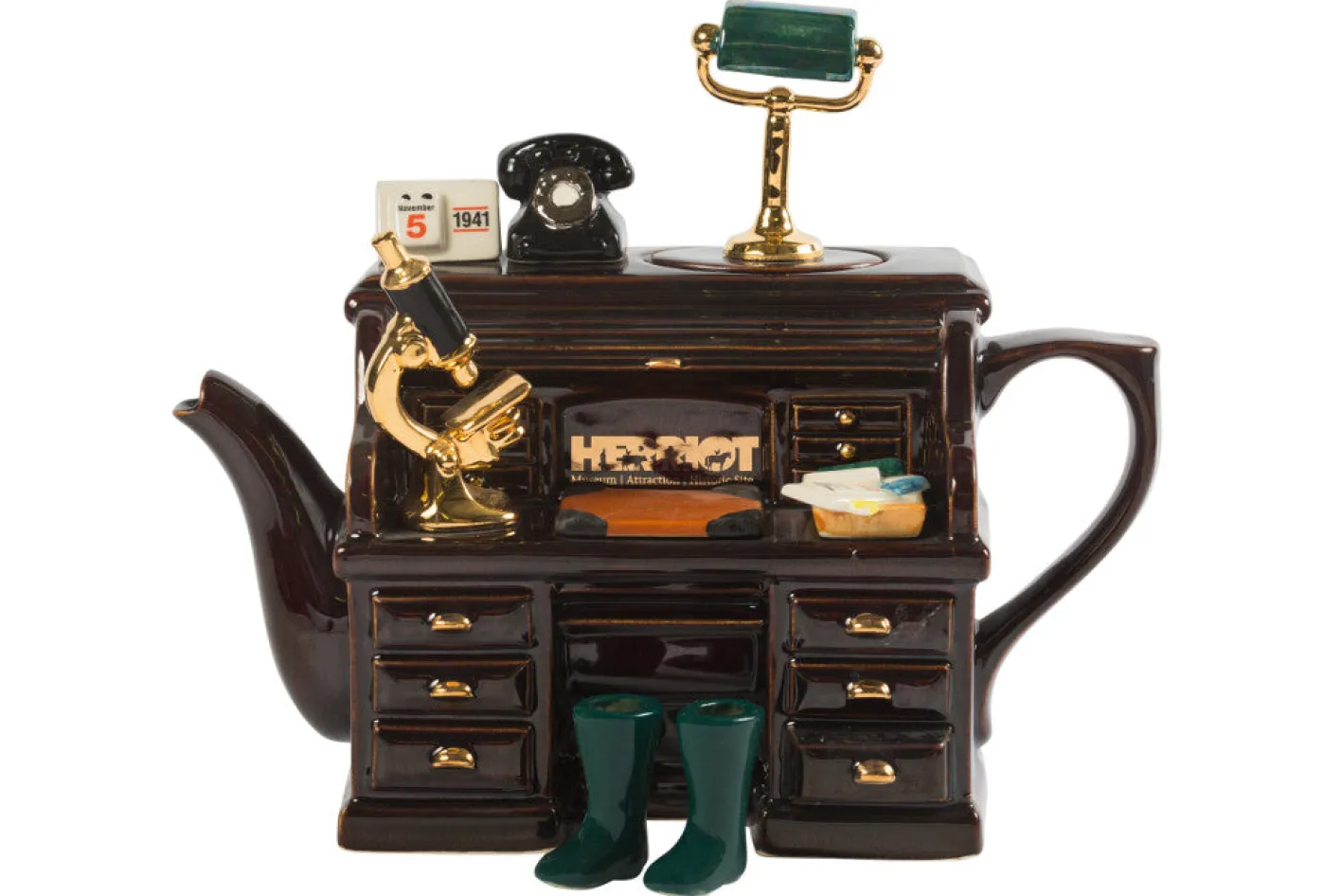 Ceramic Inspirations James Herriot Desk Limited Edition Large Teapot