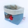 Poppy Treffry Jolly Robin Embroidered Small Storage Pot