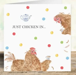 West Country Designs 'Just Chicken In . . .'   Card