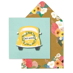 Tache Cards Just Married Car Card