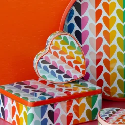 Elite Tins Kate Rhees Hearts Deep Rectangular Tin