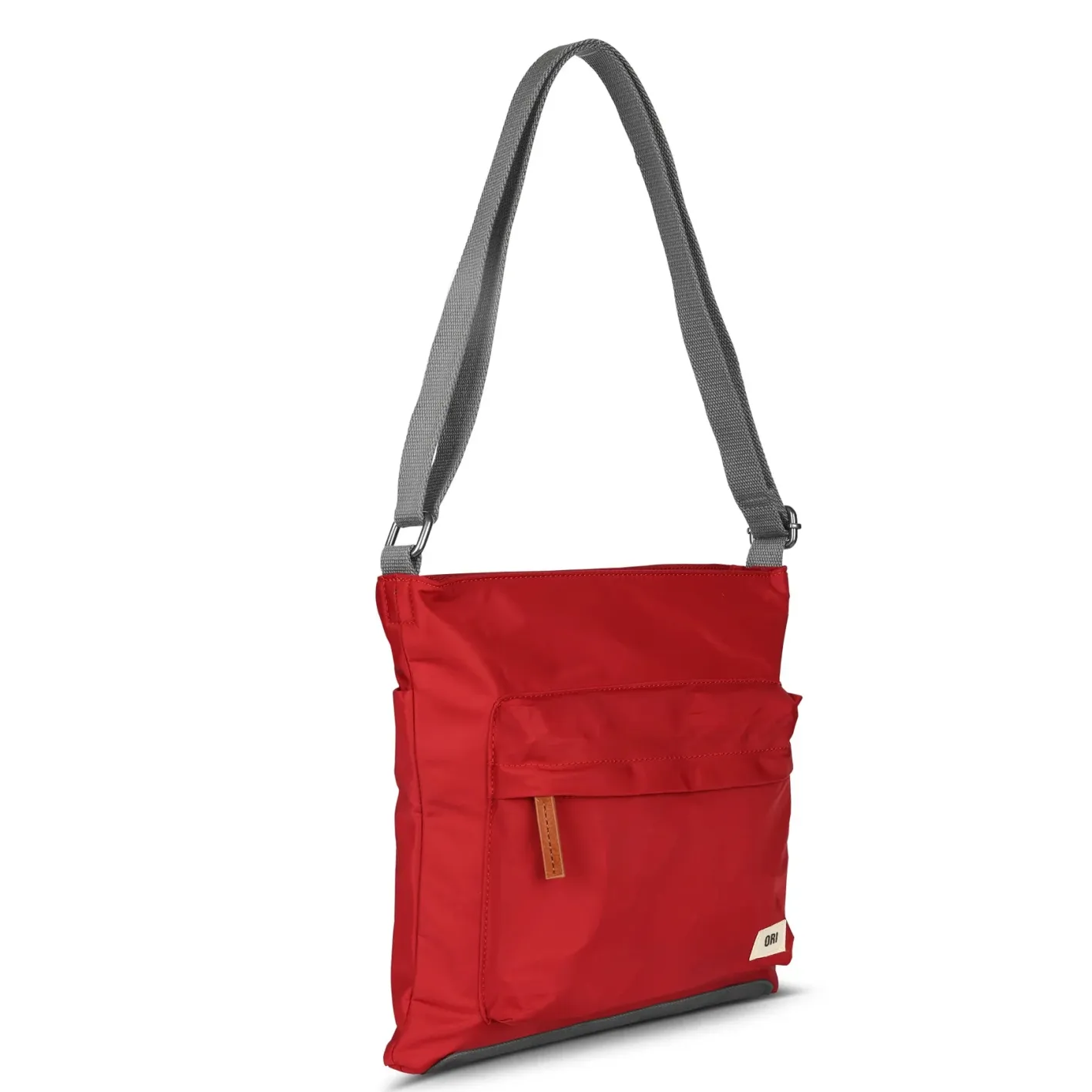 Ori London Kennington B Cranberry Recycled Nylon Sling Bag