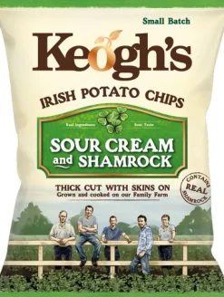 Tea & Biscuits Keogh's Shamrock and Sour Cream Crisps