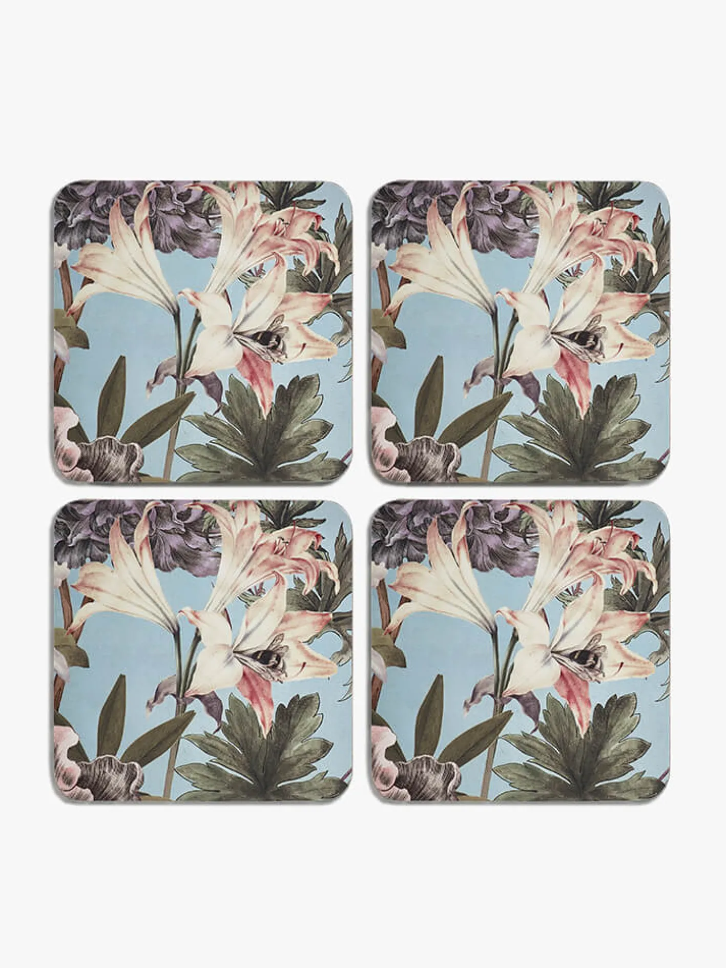 Kew Gardens Bee Floral Coasters (Set of 4)
