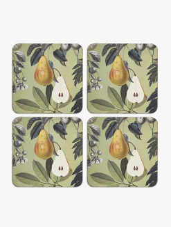 Kew Gardens Fruit and Floral Coasters (Set of 4)