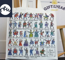 Picturemaps Kings & Queens of England Tote Bag