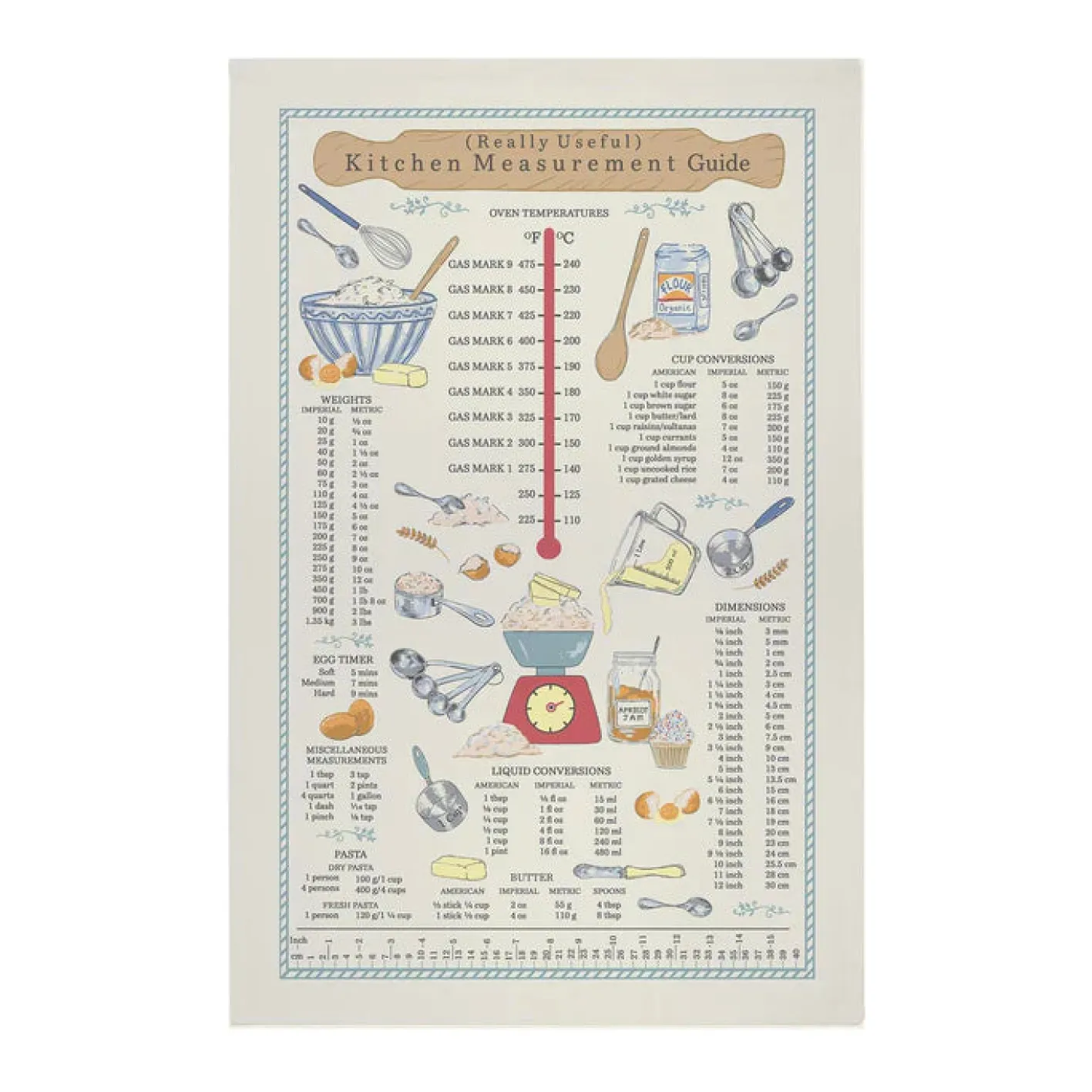 Ulster Weavers Kitchen Measurements Cotton Tea Towel