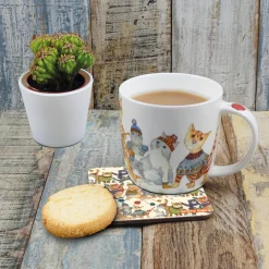 Emma Ball Kittens in Mittens Bone China Mug (Boxed)