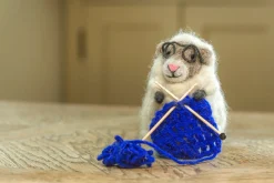 Sew Heart Felt Knitting Nancy Sheep from Woolacombe - Blue