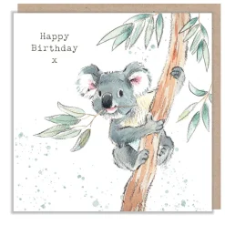 Paper Shed Design Koala "Happy Birthday" Greetings Card