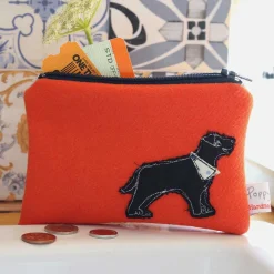 Poppy Treffry Labrador Embroidered Flat Coin Purse