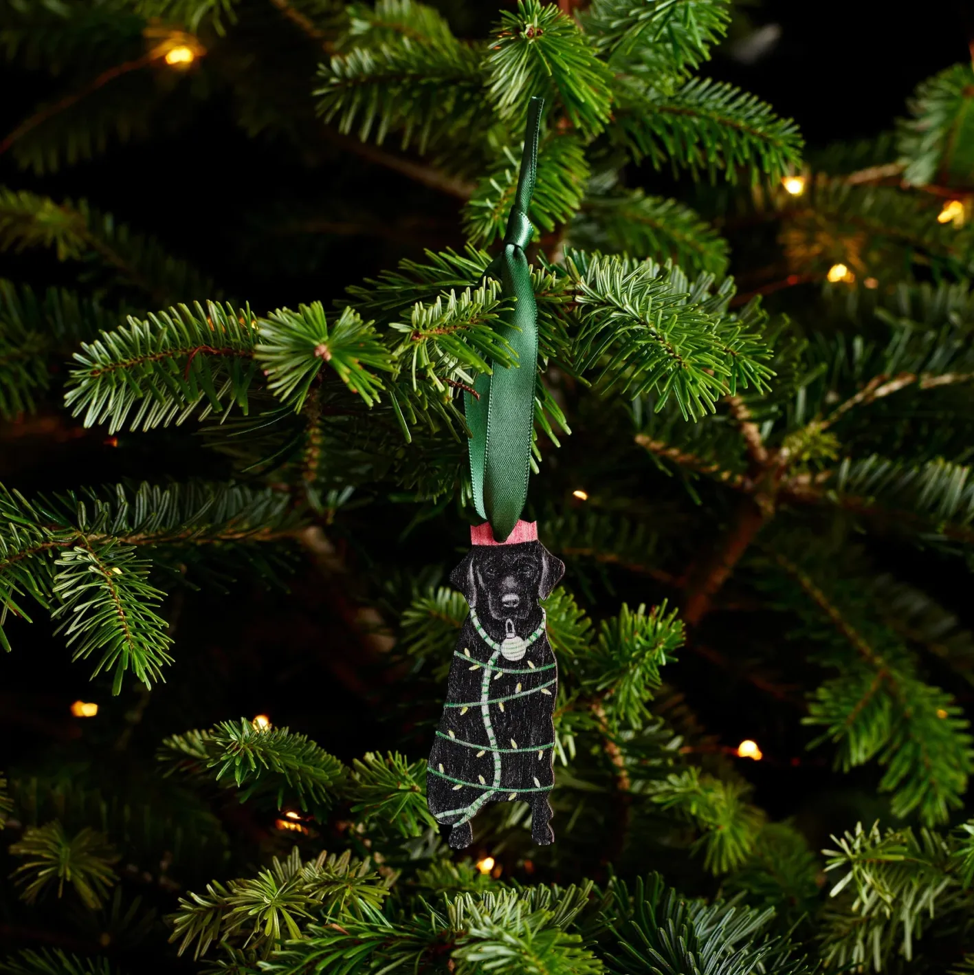 Lottie Murphy Labrador Wooden Christmas Decoration