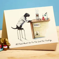 Bewilderbeest Lab Testing Greetings Card