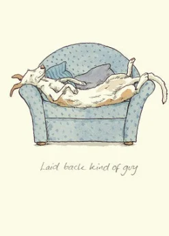 Two Bad Mice Laid Back Kind of Guy Greetings Card