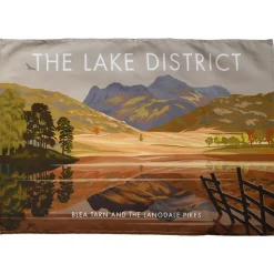 Town Towels Lake District - Blea Tarn and the Langdale Pikes Tea Towel