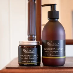The Highland Soap Company Lemongrass & Ginger Hand & Body Organic Cream