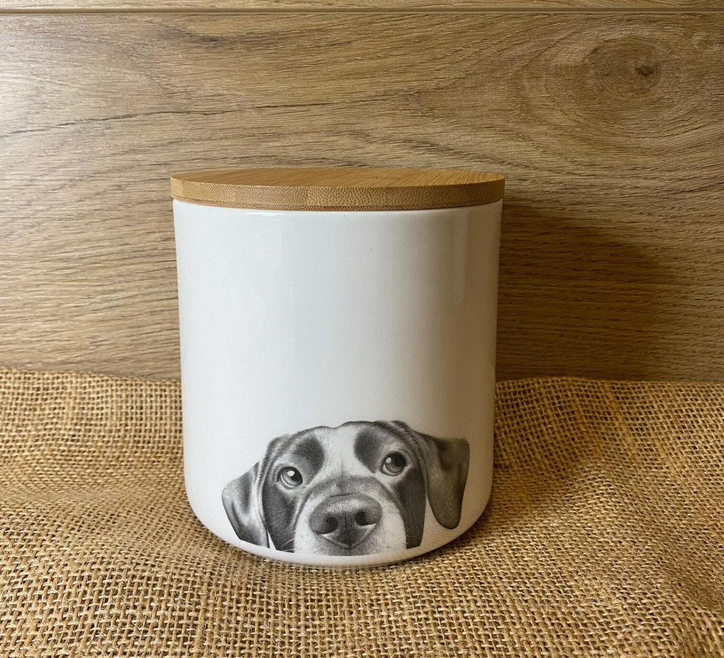 Katherine Sheard Designs Lenny the Labrador Fine Bone China Storage Jar
