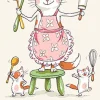 Two Bad Mice Let's Bake Tea Towel